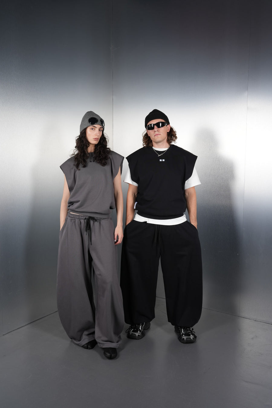 KYN Drop 01 campaign: the capsule pieces on models