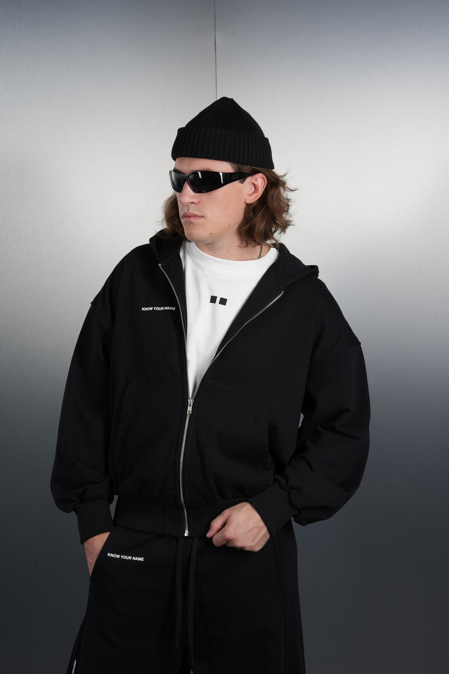 KYN Drop 01 campaign: the capsule pieces on models